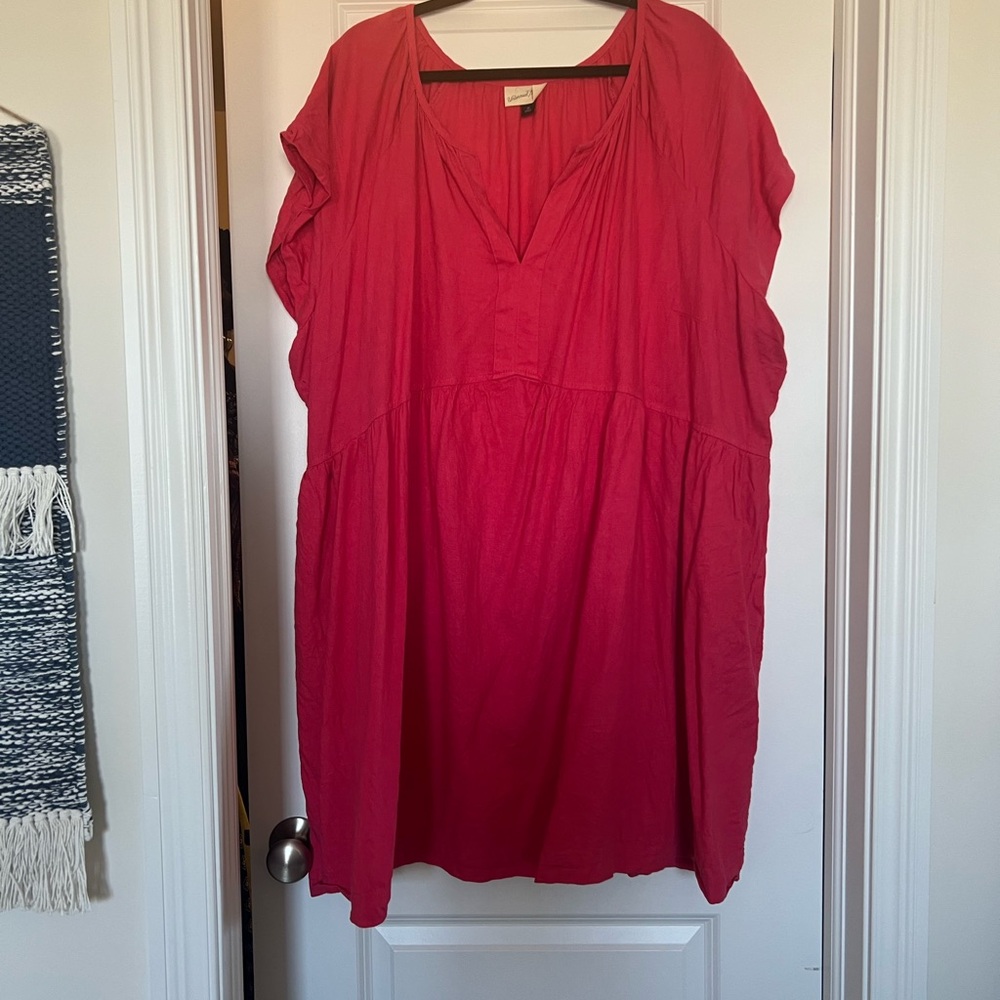 Women's Hot Pink Casual Dress